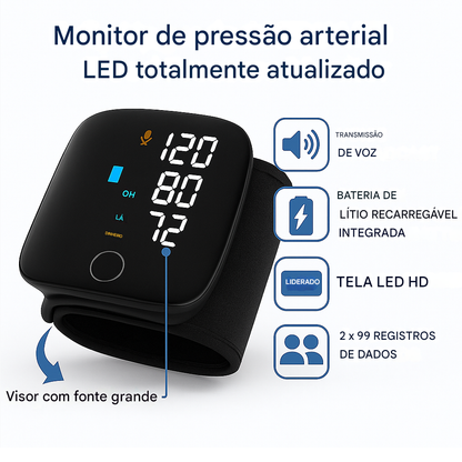 Novella Health™ - Monitor de PA de Grau Clínico